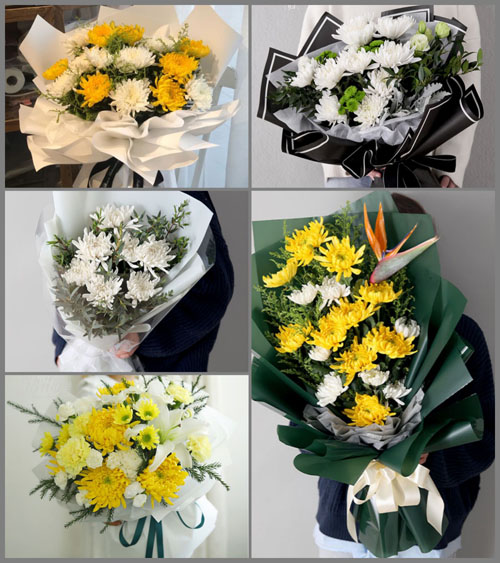吉林松原市宁江区繁荣街道白事花束代送